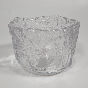 Kosta Boda Rhapsody Bowl by Kjell Engman | Textured Swedish Art Glass